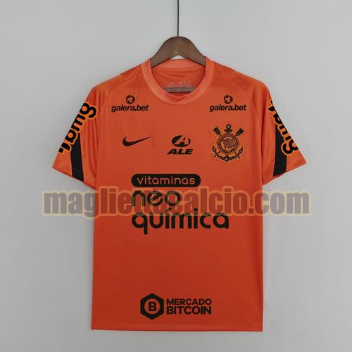 all sponsors maglia arancia corinthians paulista uomo pre-match training 2022-2023