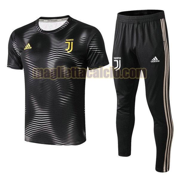 formazione completo juventus uomo grigio nero 2018-2019