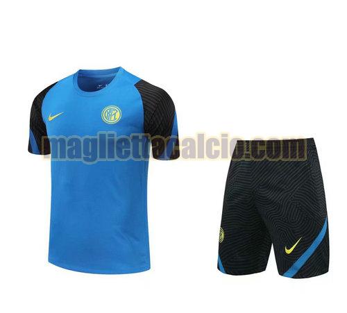 formazione manica corta inter milan uomo blu 2020-2021