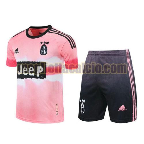 formazione manica corta juventus uomo rosa 2021