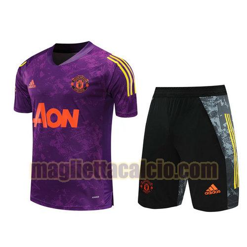formazione manica corta manchester united uomo camuffare 2021