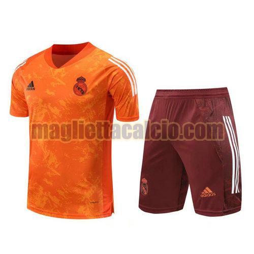 formazione manica corta real madrid uomo arancia 2021