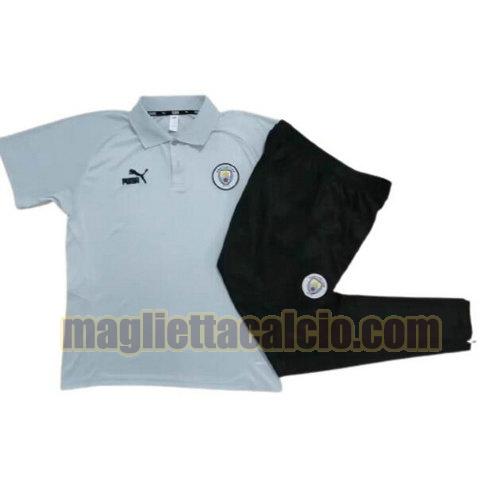 formaziones polo manchester city uomo grigio chiaro completo 2023-2024