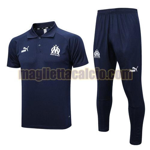 formaziones polo olympique marsiglia uomo blu saphir completo 2023-2024