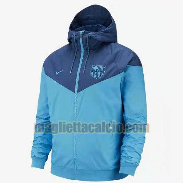giacca a vento barcellona uomo azzurro 2019-2020