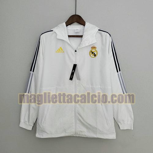 giacca a vento bianco real madrid uomo 2022-2023