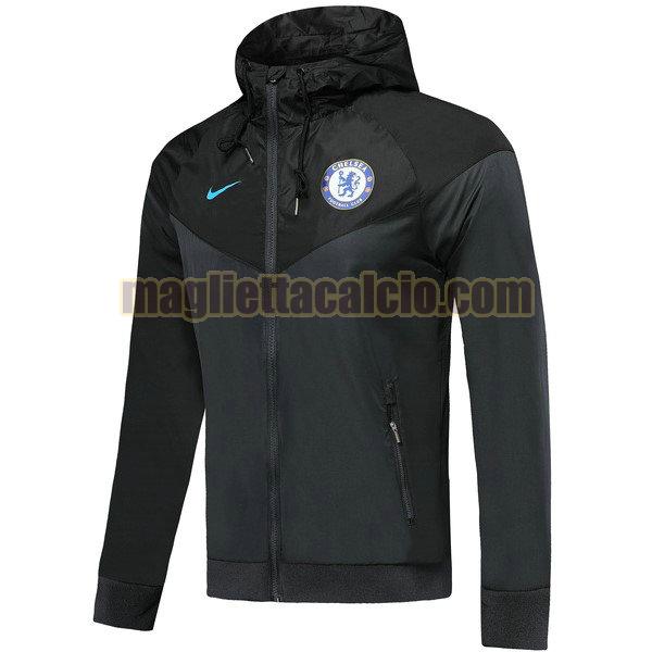 giacca a vento chelsea uomo blu nero 2019-2020