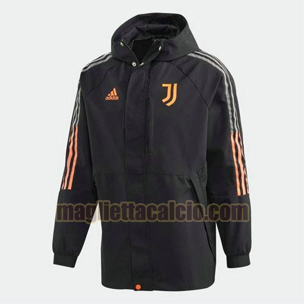 giacca a vento juventus uomo nero 2020-2021