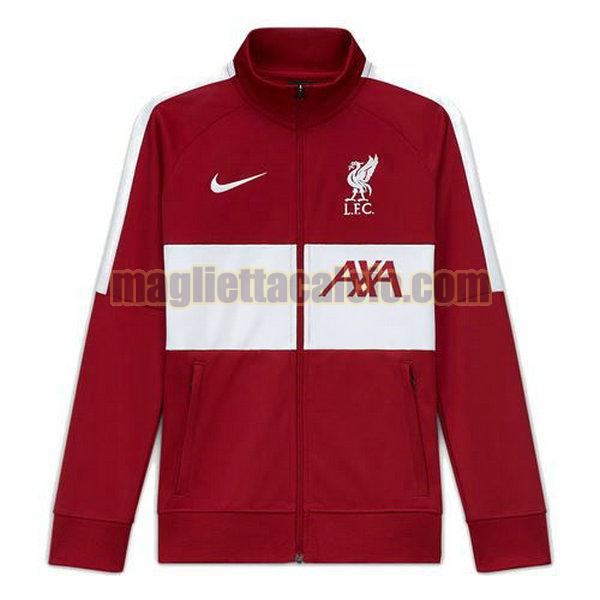 giacca a vento liverpool uomo rosso 2020-2021