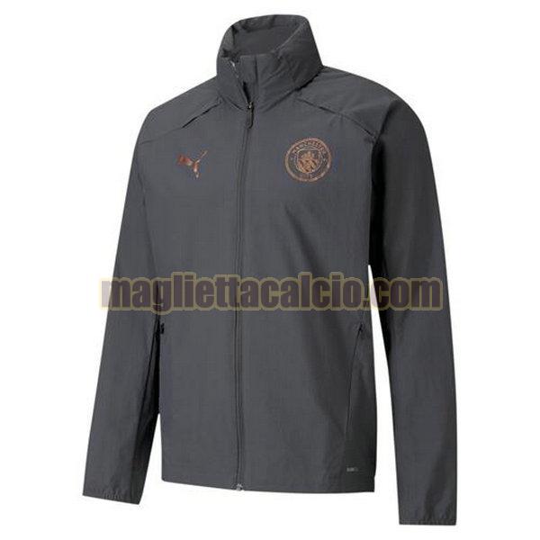 giacca a vento manchester city uomo blu 2020-21