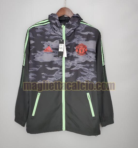 giacca a vento nero e grigio manchester united uomo 2021-2022