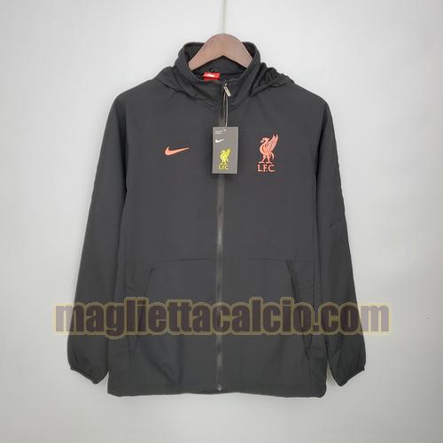 giacca a vento nero liverpool uomo 2021-2022
