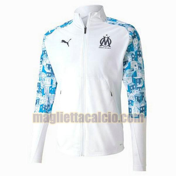 giacca a vento olympique marsiglia uomo blu 2020-2021