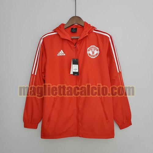 giacca a vento rosso manchester united uomo 2022-2023