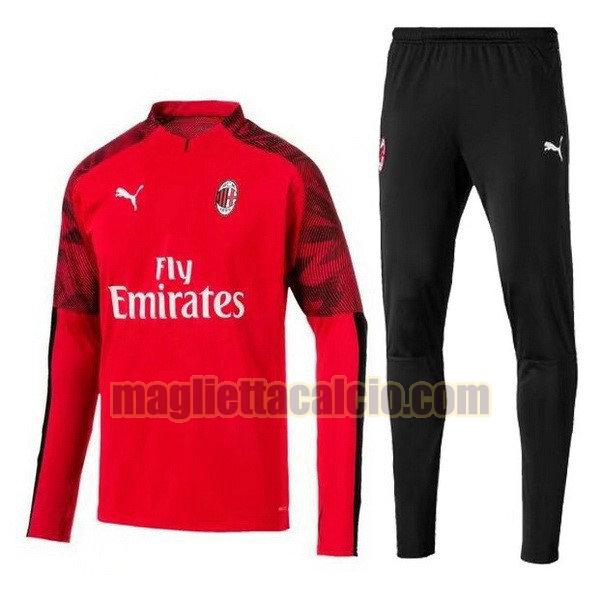 giacca ac milan uomo rosso nero 2019-2020