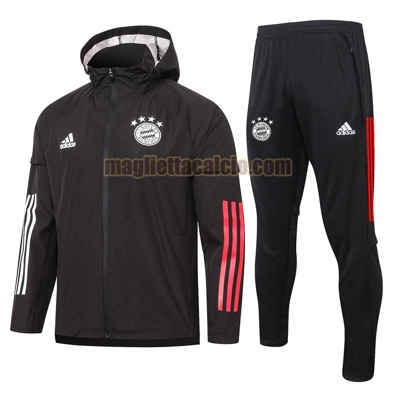 giacca bayern munich uomo nero 2020-2021
