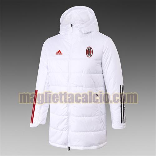 giacca in felpa di cotone giacca a poco prezzo con cappuccio ac milan uomo bianco adidas 2021-2022