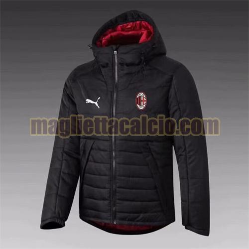 giacca in felpa di cotone giacca a poco prezzo con cappuccio ac milan uomo nero(rosso dentro il cappello) puma 2021-2022