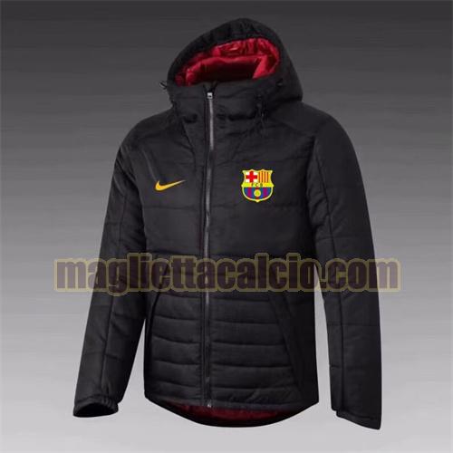 giacca in felpa di cotone giacca a poco prezzo con cappuccio barcellona uomo nero(rosso dentro il cappello) nike 2021-2022
