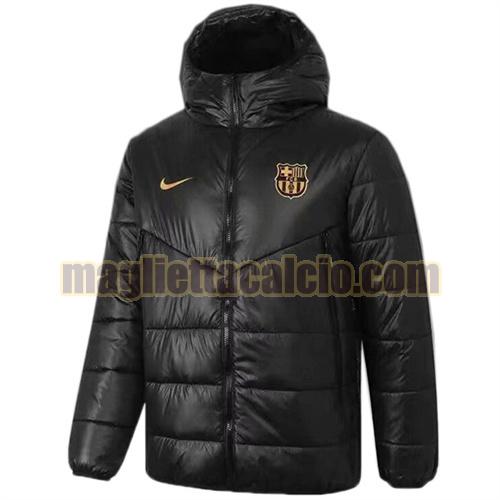 giacca in felpa di cotone giacca a poco prezzo con cappuccio barcellona uomo nero nike 2021-2022