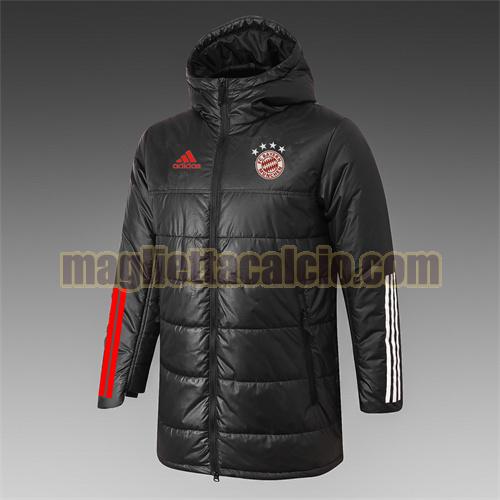 giacca in felpa di cotone giacca a poco prezzo con cappuccio bayern munich uomo nero adidas 2021-2022