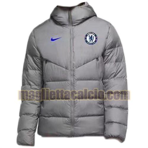 giacca in felpa di cotone giacca a poco prezzo con cappuccio chelsea uomo grigio nike 2021-2022