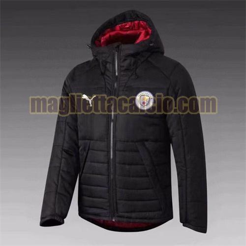 giacca in felpa di cotone giacca a poco prezzo con cappuccio manchester united uomo nero(rosso dentro il cappello) puma 2021-2022