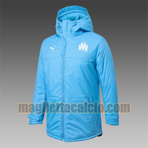 giacca in felpa di cotone giacca a poco prezzo con cappuccio olympique marsiglia uomo blu puma 2021-2022