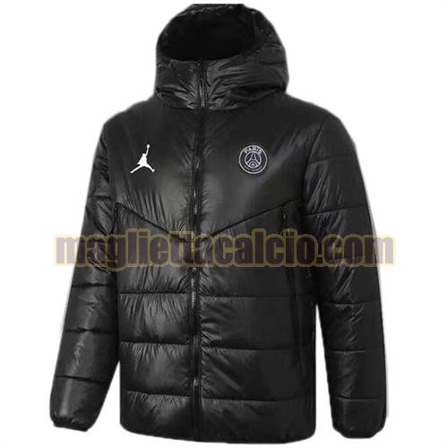 giacca in felpa di cotone giacca a poco prezzo con cappuccio paris saint germain uomo nero jordan 2021-2022