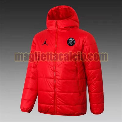 giacca in felpa di cotone giacca a poco prezzo con cappuccio paris saint germain uomo rosso jordan 2021-2022