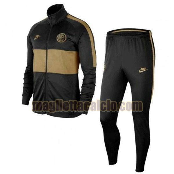 giacca inter milan uomo nero oro 2019-2020
