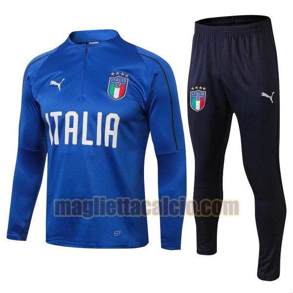 giacca italia uomo azzurro 18-19