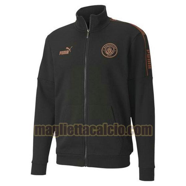 giacca manchester city uomo blu 2020-2021