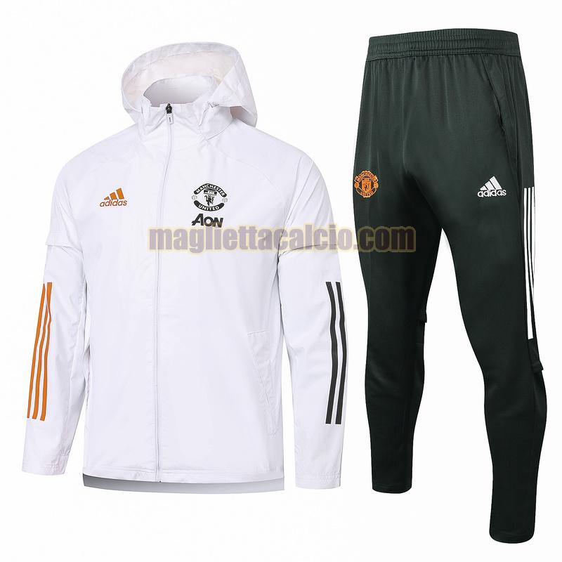 giacca manchester united uomo bianca 2020-2021