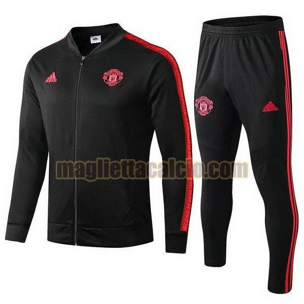 giacca manchester united uomo rosso nero 2019-20
