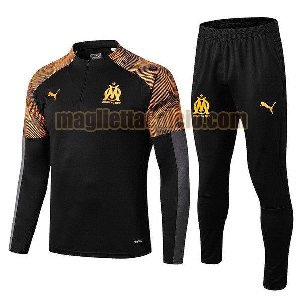 giacca olympique marsiglia bambino arancione nero 2019-2020