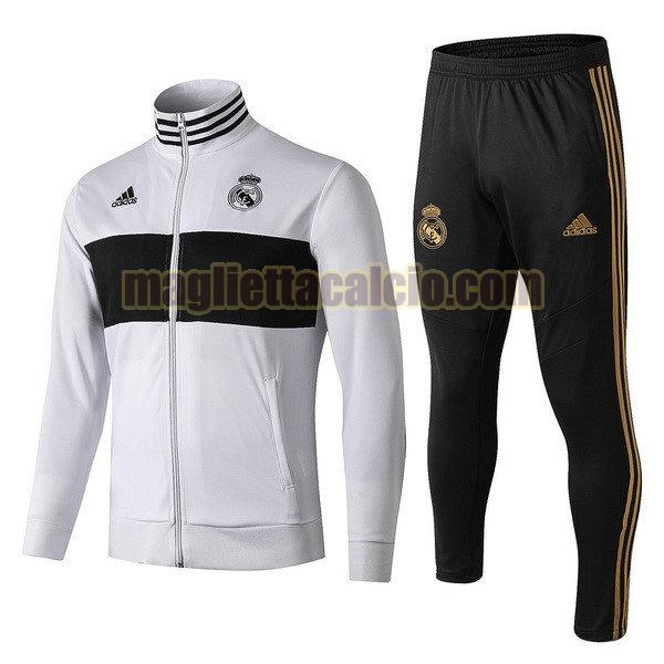 giacca real madrid uomo bianco nero 2019-2020