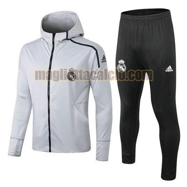 giacca real madrid uomo grigio nero 2018-2019