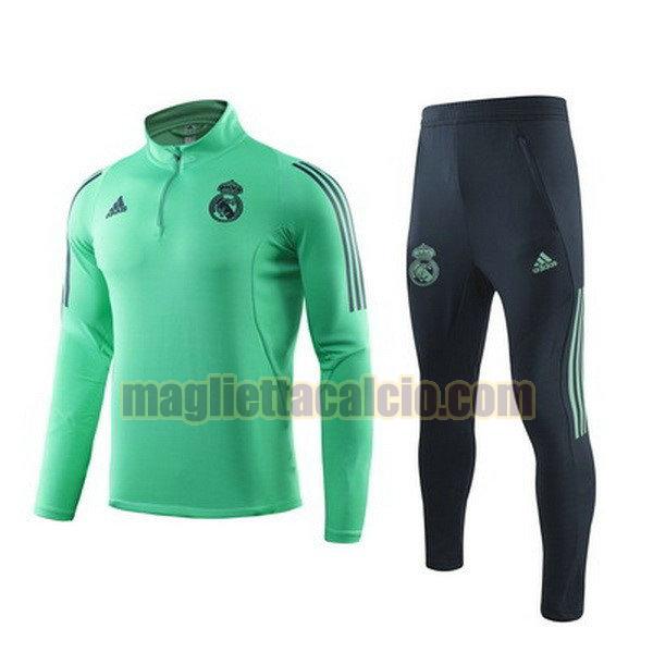 giacca real madrid uomo verde nero 2019-2020