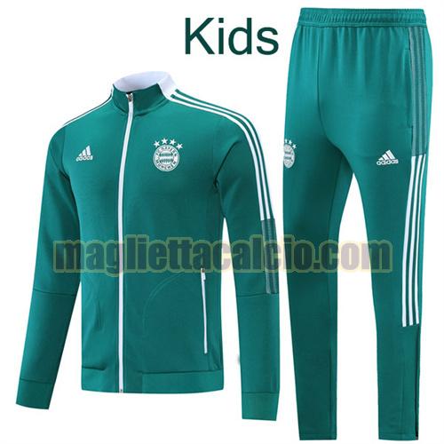 giacca sportiva con zip a poco prezzo bayern munich bambino cadetblue 2021-2022