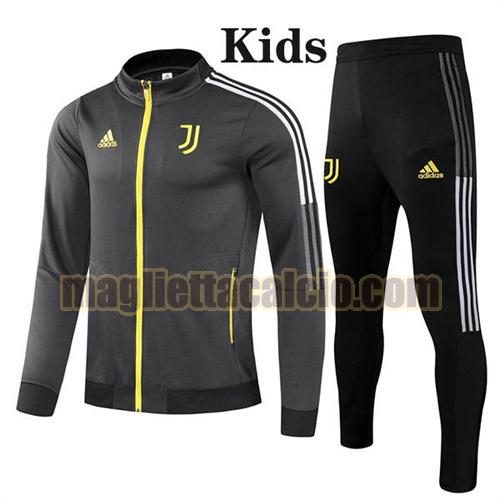 giacca sportiva con zip a poco prezzo juventus bambino nero 2021-2022