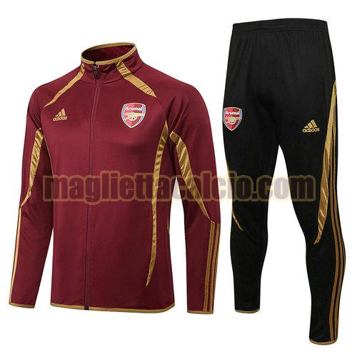 giacca sportiva con zip arsenal uomo rosso 2022-2023