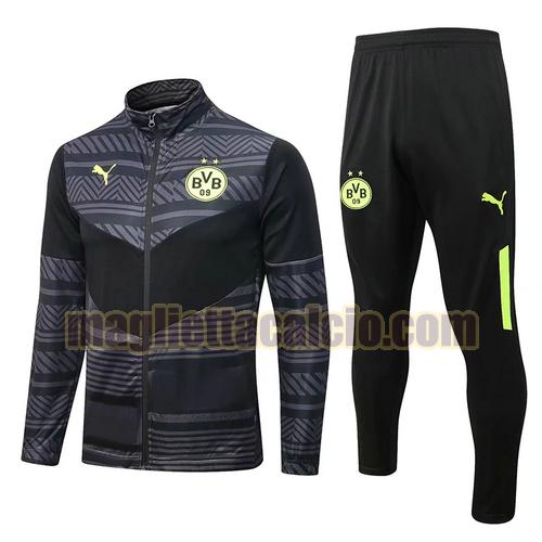 giacca sportiva con zip nero borussia dortmund uomo 2022-2023