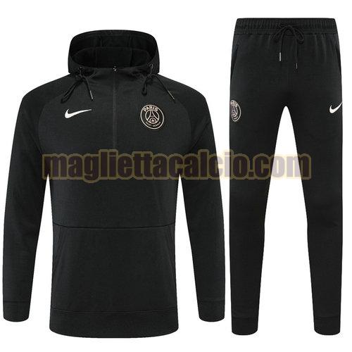 giacca sportiva con zip paris saint germain uomo nero 2022-2023