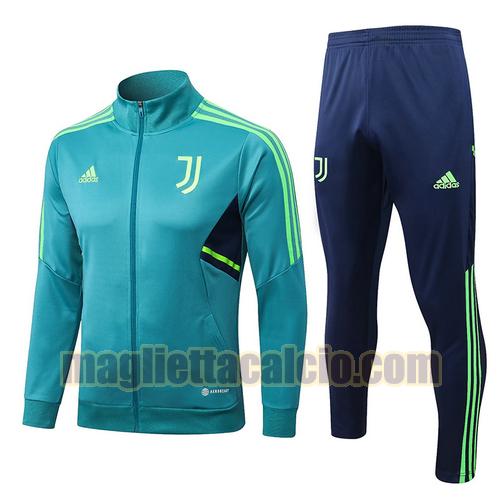 giacca sportiva con zip verde juventus uomo 2022-2023