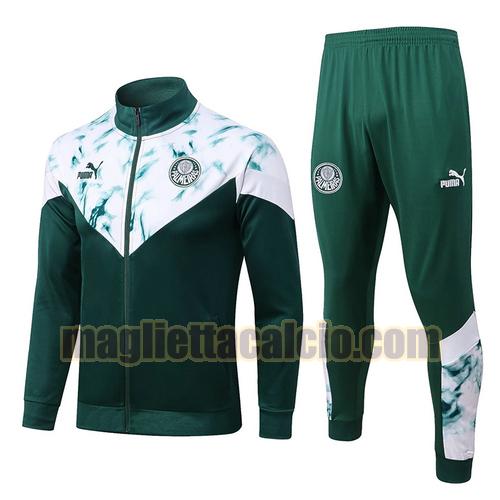 giacca sportiva con zip verde palmeiras uomo 2022-2023