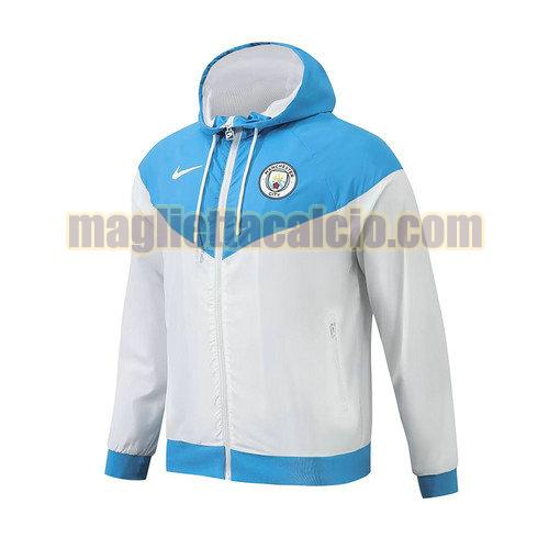 giacche a vento calcio manchester city uomo blu e bianco 2024-2025