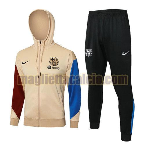 giacche calcio completo barcellona uomo giallo 2024-2025