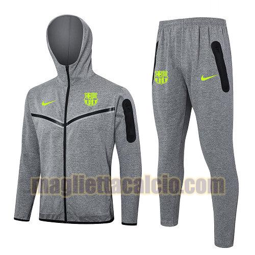giacche calcio completo barcellona uomo grigio 02 2024-2025