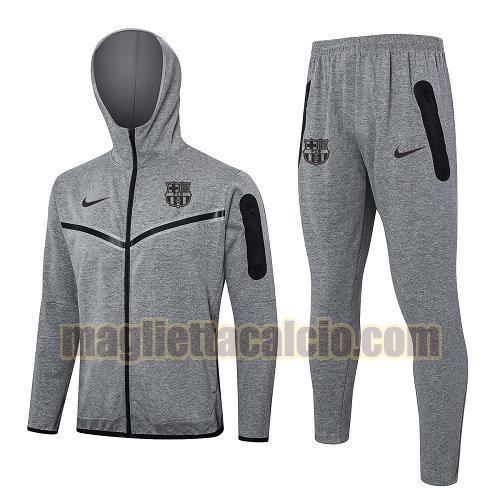 giacche calcio completo barcellona uomo grigio 03 2024-2025